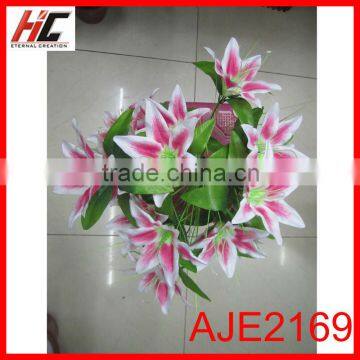 Artificial lily flower for wedding decoration