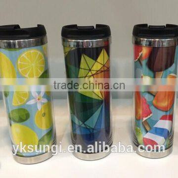 changeable insert paper travel mug and thermo mug