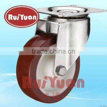 Stainless steel top plate casters
