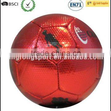 Red Laser PVC Soccer Ball