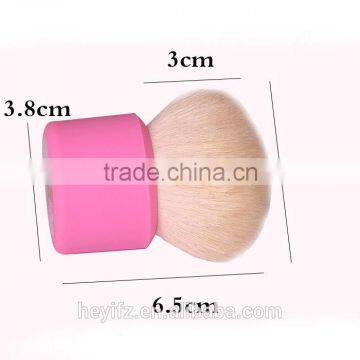 2016 Best Seller Color Goat Hair Silicone Handle Kabuki Brush photo-5