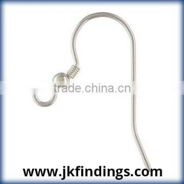 Ear Wire w/Bead & Coil (0.71mm) AT