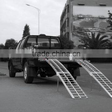 cheap high quality aluminum motorcycle ramp with adjustable legs on sales