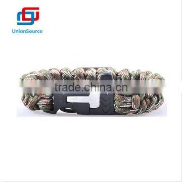 Custom Logo Nautical Paracord Survival Anchor Shackle Bracelet