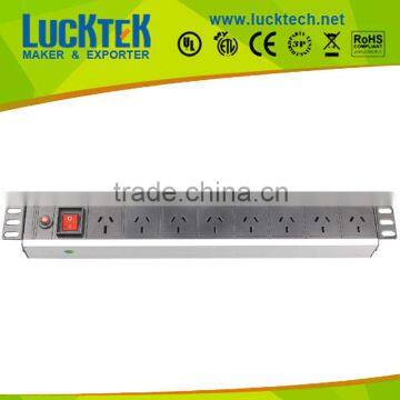 Aluminum rack pdu 1.5u 8ways