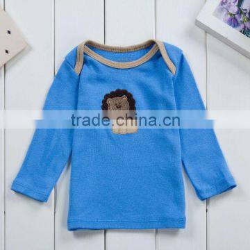 Factory supply embroidery infant boys shirt in cotton