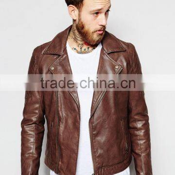 Pakistan Produces Brown faux leather jacket