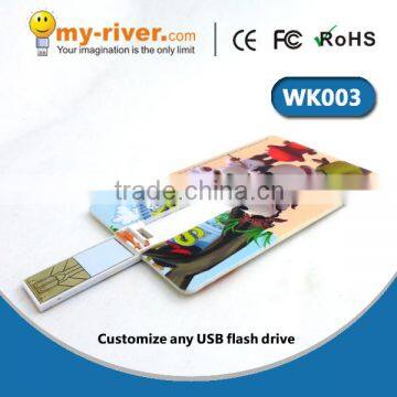 promotion Credit card usb flash drive 8gb wholesale customize