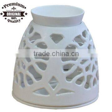 custom ceramic special design ceramic cut out aromatherapy oil burner