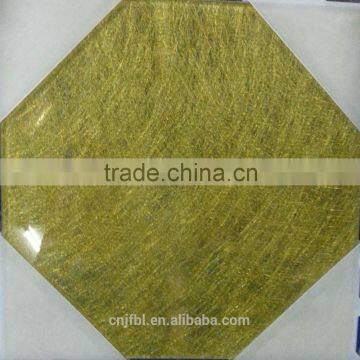 Decorative silk interlayer laminated glass, tempered Glass