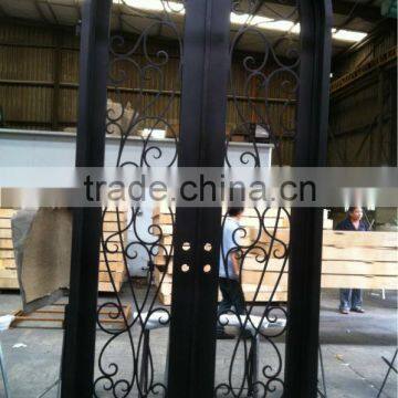 Elegant house windows simple iron window grills design Morden steel doors best iron door Manufacturer made in Xiamen,China