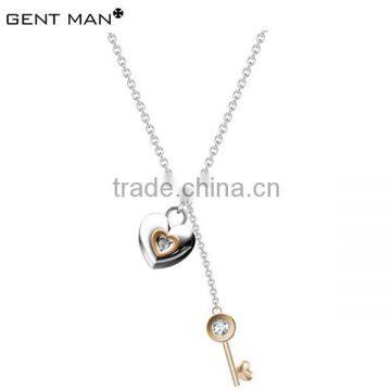 316 stainless steel key pendant chain necklace for women china wholesale jewelry