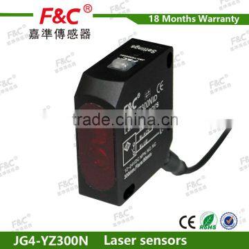 NPN/PNP 300mm button type laser sensor laser switch for distance