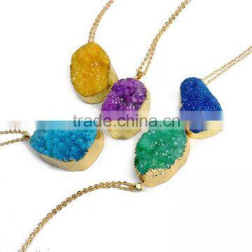 Express Hot Selling Gemstone Necklace Gold Stone Necklace photo-4