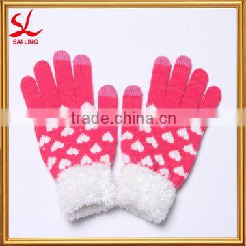 Ladies Knitted Driving Gloves Touch Screen Gloves Cashmere Texting Capacitive Smartphone