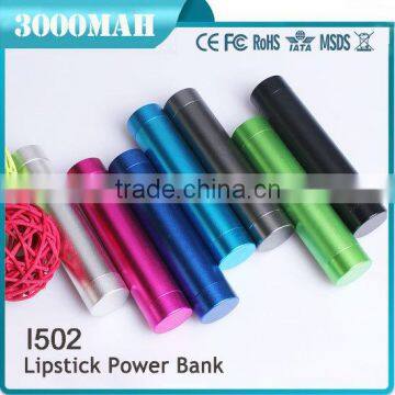 2015 new products for Power Bank 3000mah with usb port and round shape