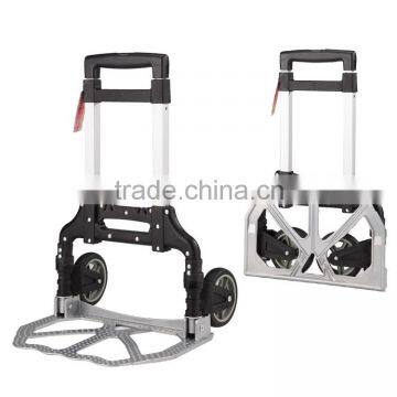 Aluminum storage foldable hand truck trolley.