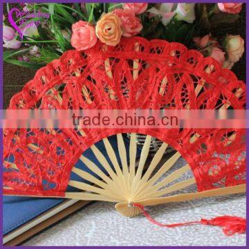 Newest fashion chinese style custom red fan