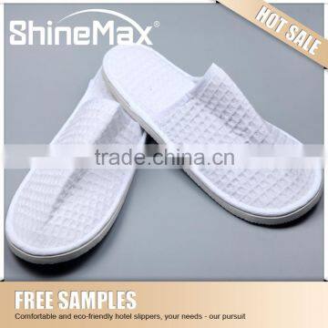 Cheap disposable closed washable hotel waffle slipper new design eva slipper