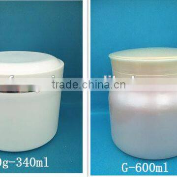 300ml white face film cream jar with different colors