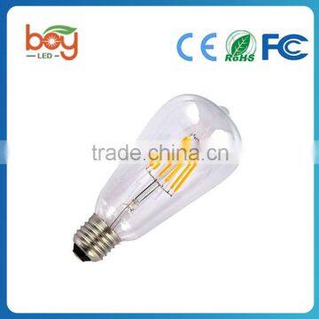ST64 Filament BUlb Dimmable 6W Squirrel Cage Antique Edison Lighting