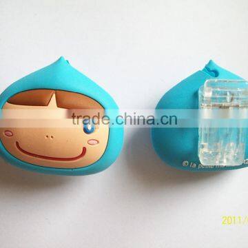 Advertising cartoon pin badge