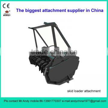 skid steer loader attachment forest mulcher