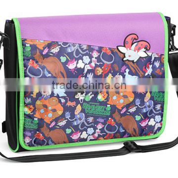 2014 600D polyester laptop shoulder strap School messenger bag