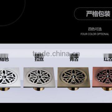 LABRAZE LE8404H Bathroom/kitchen Brass Floor Drains With Antique Brushed photo-5