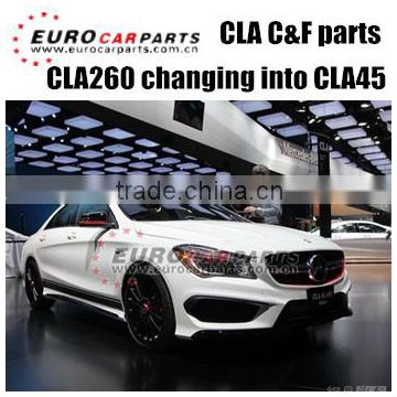 CLA260 body kits fit for BENZ CLA-CLASS W117 CLA260 changing into CLA45 style carbon fiber parts