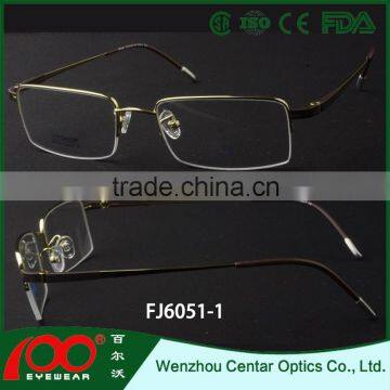 China wholesale custom fashion women eyeglasses , titanium optical frame