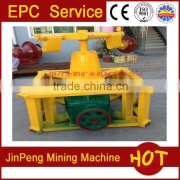 Wet mill amalgamation stone roller gold grinding machine
