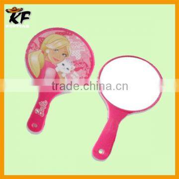 manufacturer cheap one-way handheld round plastic mirror