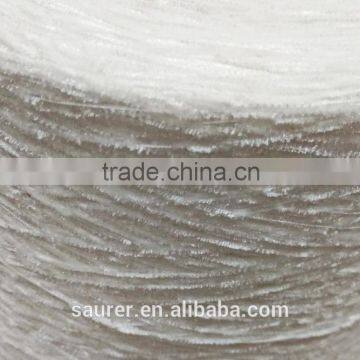 Acrylic Bright White Chenille Yarn photo-4
