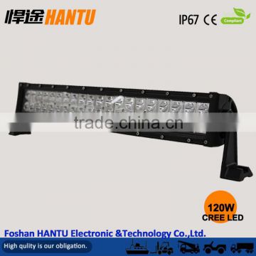 Curved housing led light bar 120W /roof led light bar/Shockproof/waterproof IP67/TRUCK,SUV/LONG VEHICLE/ATV/ MODEL:HT-19120W