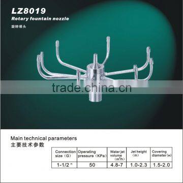 stainless steel rotary fountain nozzle