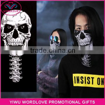 Fashionable Custom Multifunctional Tubular Headwear Bandana Sports Skull Face Mask