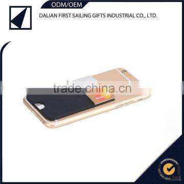 3M sticker/pu sticker+ silicon /lycra cell phone sticker card holder