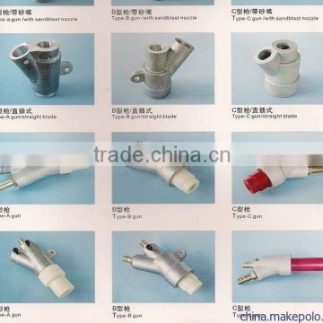 Sandblasting parts