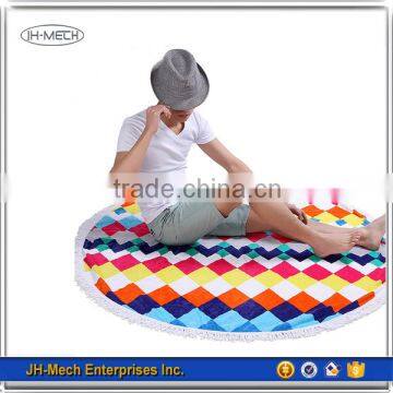 Highly Recommended Multi Function OEM Round Beach Camping Blanket photo-4