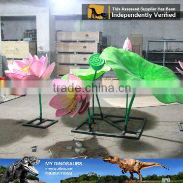 MY Dino-C099 Waterproof Artificial Flowers Lotus Flower Sculpture photo-3