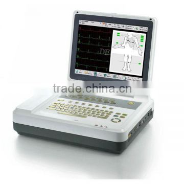 Cheap ECG with Battery/ 12 Channel Digital Electrocardiograph ECG-1200