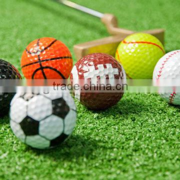 6 Novelty Assorted Sports Balls, Great Golf Gift