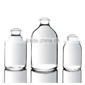 different kinds of clear galss bottle