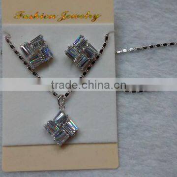 Cubic zirconia bridal Necklace sets