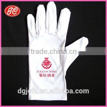 singal color silk printing Microfiber Cleaning Gloves for gift