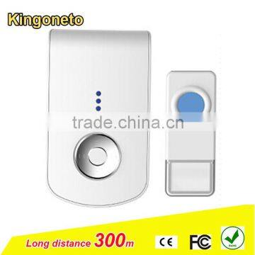 Hot sale smart home MP3 wireless doorbell 300m working distance 52 melodies multi receivers battery power with support TF card