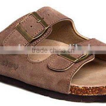 new PU beach slippers, mens cork sole slippers