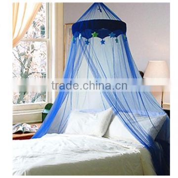 Polyester Children bed mosquito net boys bule mosquito canopy