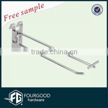 Metal supermarket gridwall hook / shop double wire hook